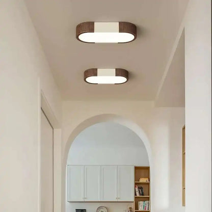 Plafonnier LED Bois Scandinave Minimaliste