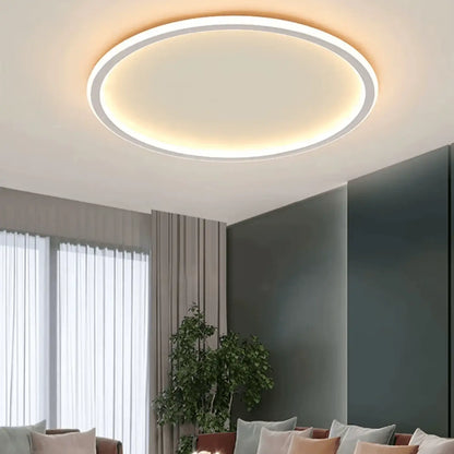 Plafonnier LED Cercle Doré Moderne