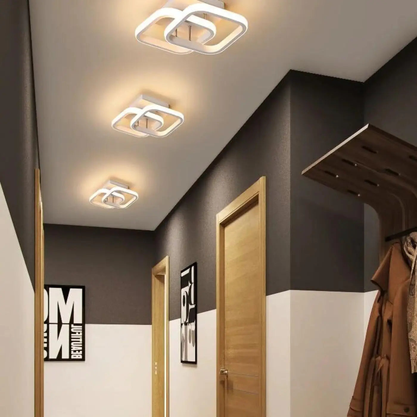 Plafonnier LED Moderne pour Couloir
