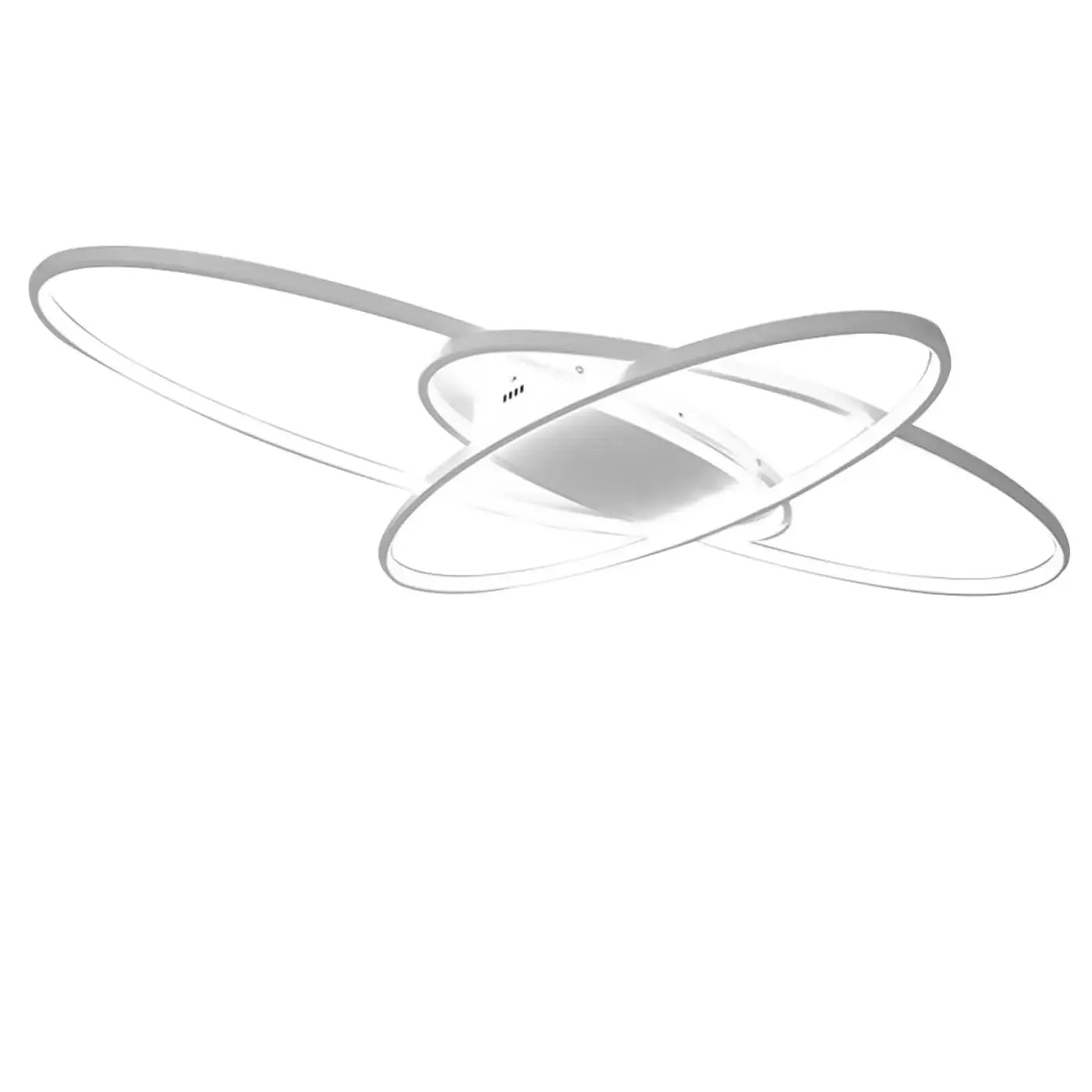 Plafonnier LED Design Anneaux Croisés