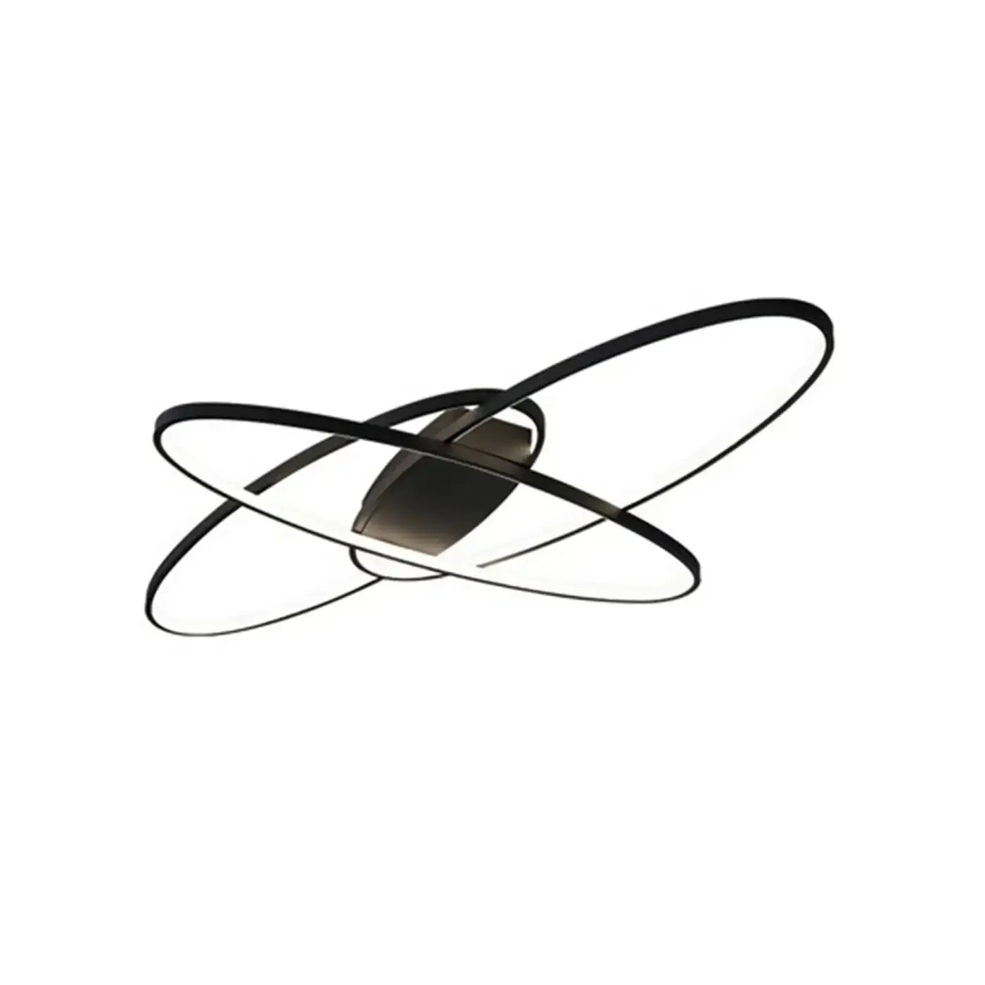 Plafonnier LED Design Anneaux Croisés