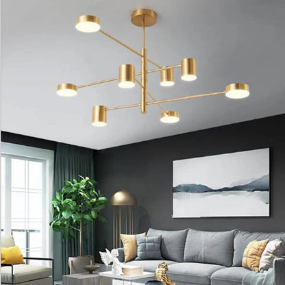 Plafonnier LED Design Noir Moderne