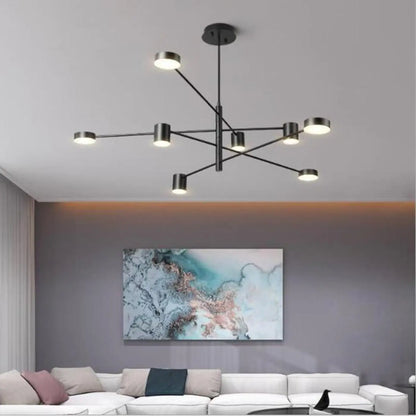 Plafonnier LED Design Noir Moderne