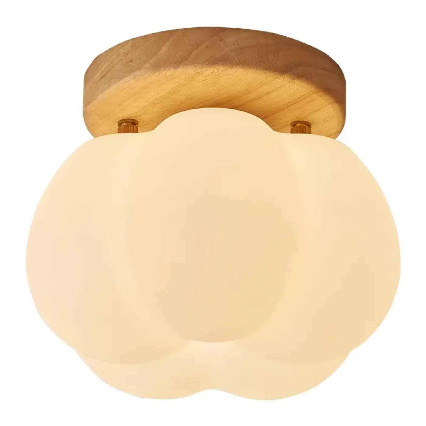 Plafonnier LED Fleur Bois Design Naturel