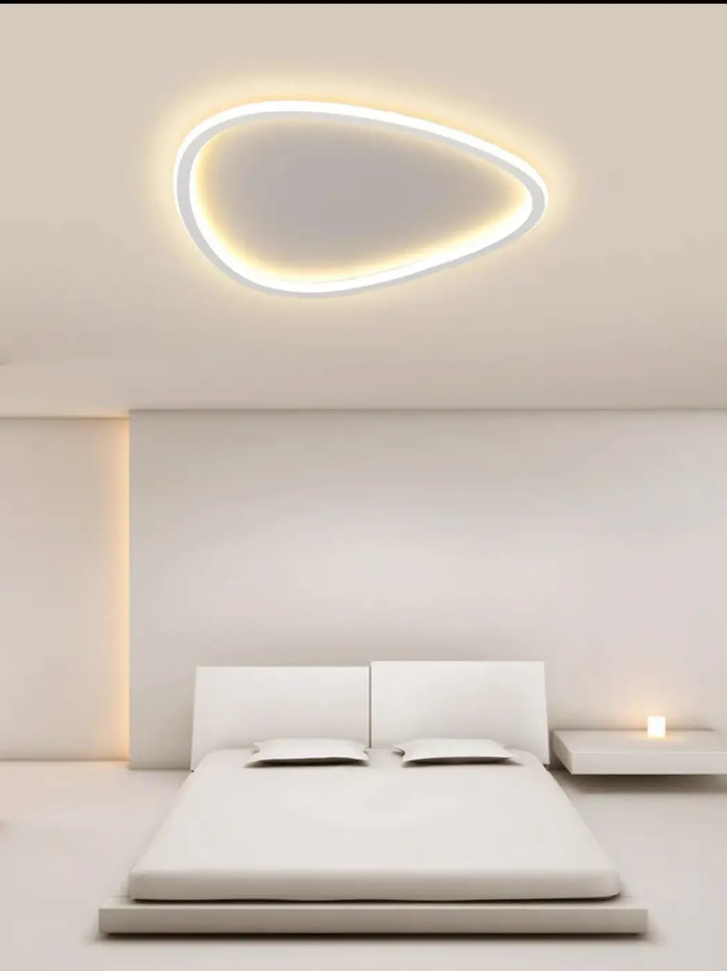 Plafonnier LED Organique Asymétrique Design Contemporain