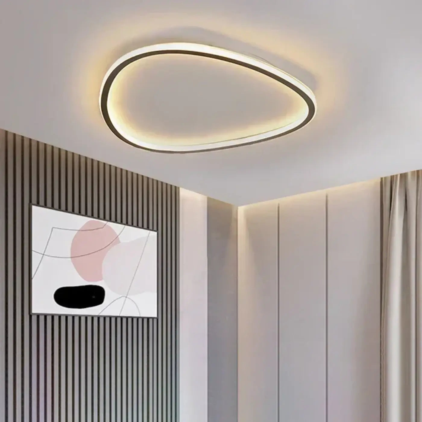 Plafonnier LED Organique Asymétrique Design Contemporain