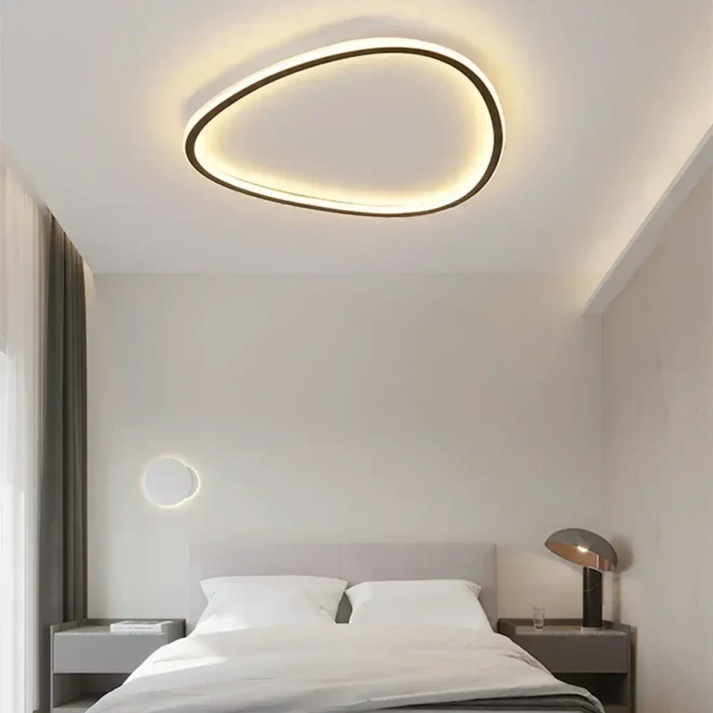 Plafonnier LED Organique Asymétrique Design Contemporain