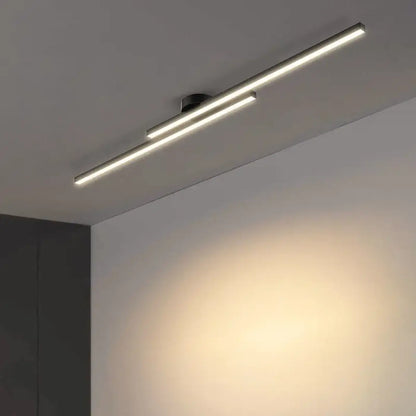 Plafonnier LED Linéaire Noir Orientable Design