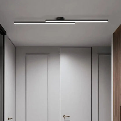 Plafonnier LED Linéaire Noir Orientable Design