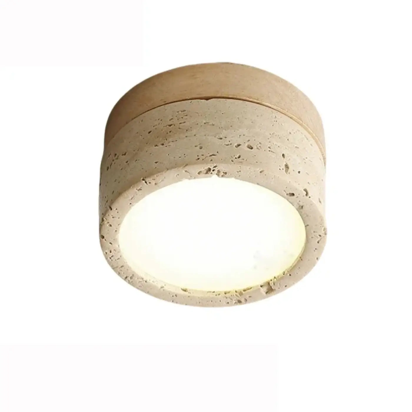Plafonnier LED Bois & Pierre Naturelle