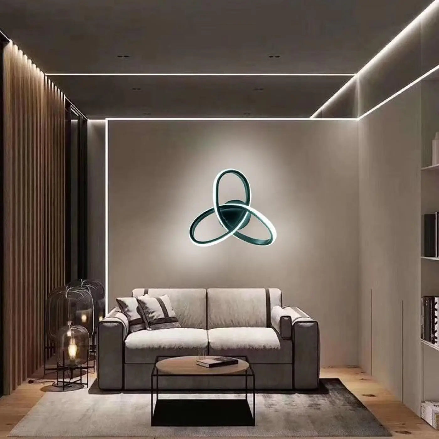 Plafonnier LED Design Noir - Lumière Douce et Économies
