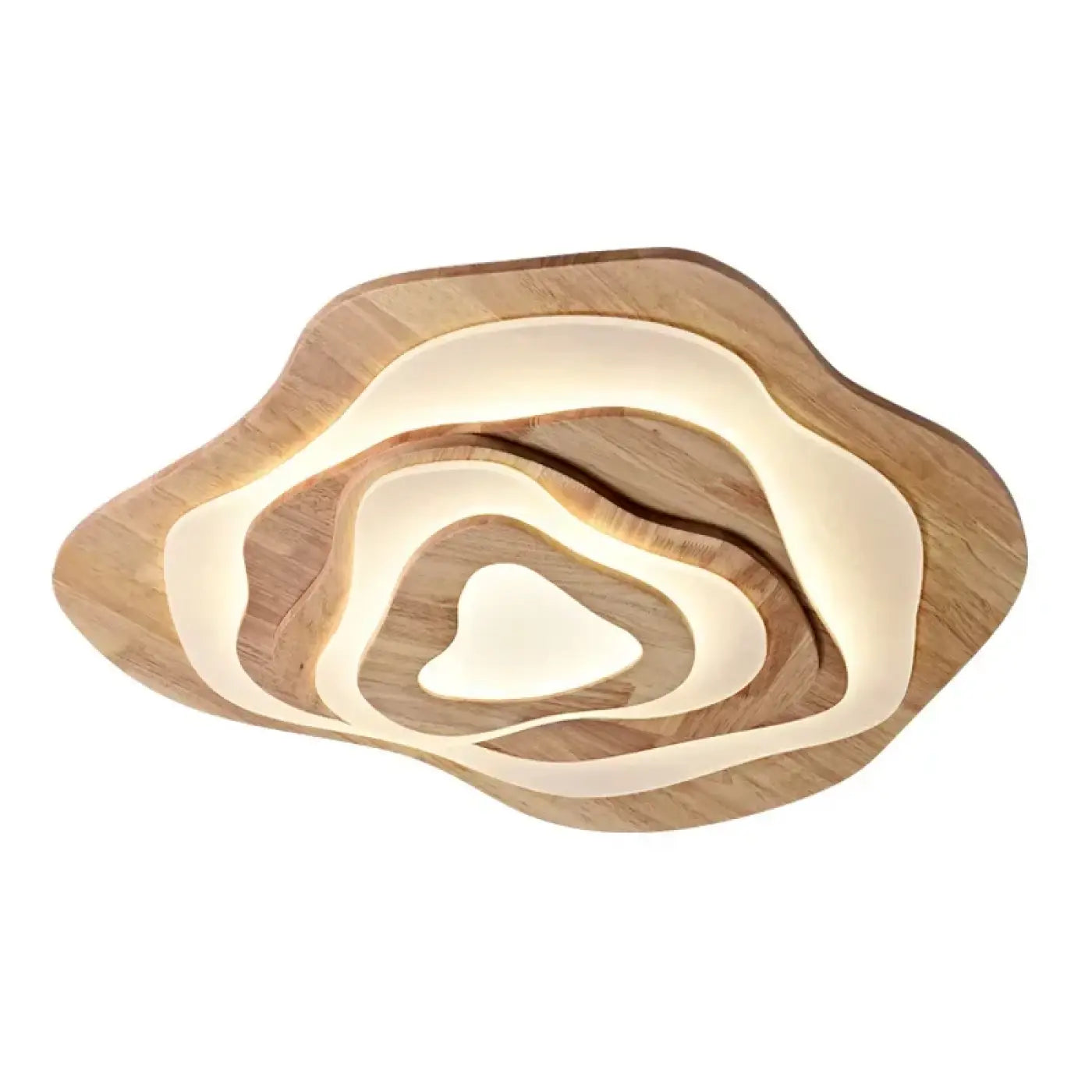 Plafonnier LED Bois Organique Design