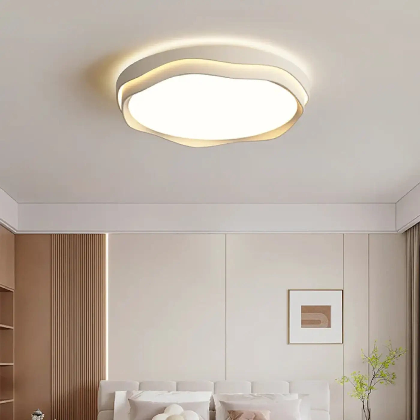 Plafonnier Bois Design Scandinave Rond