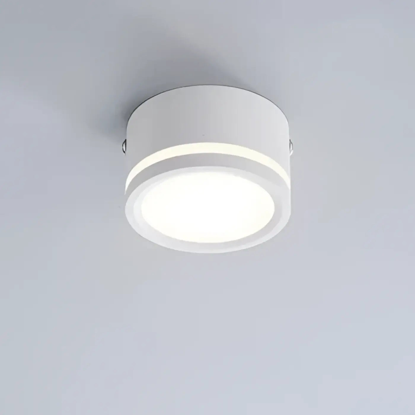 Plafonnier Rond Minimaliste Noir ou Blanc