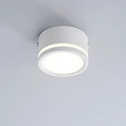 Plafonnier Rond Minimaliste Noir ou Blanc