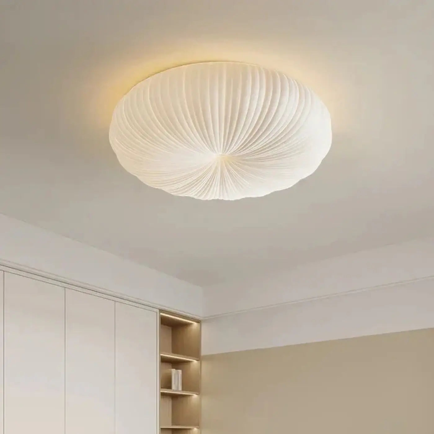 Plafonnier Moderne Verre Blanc Lumineux