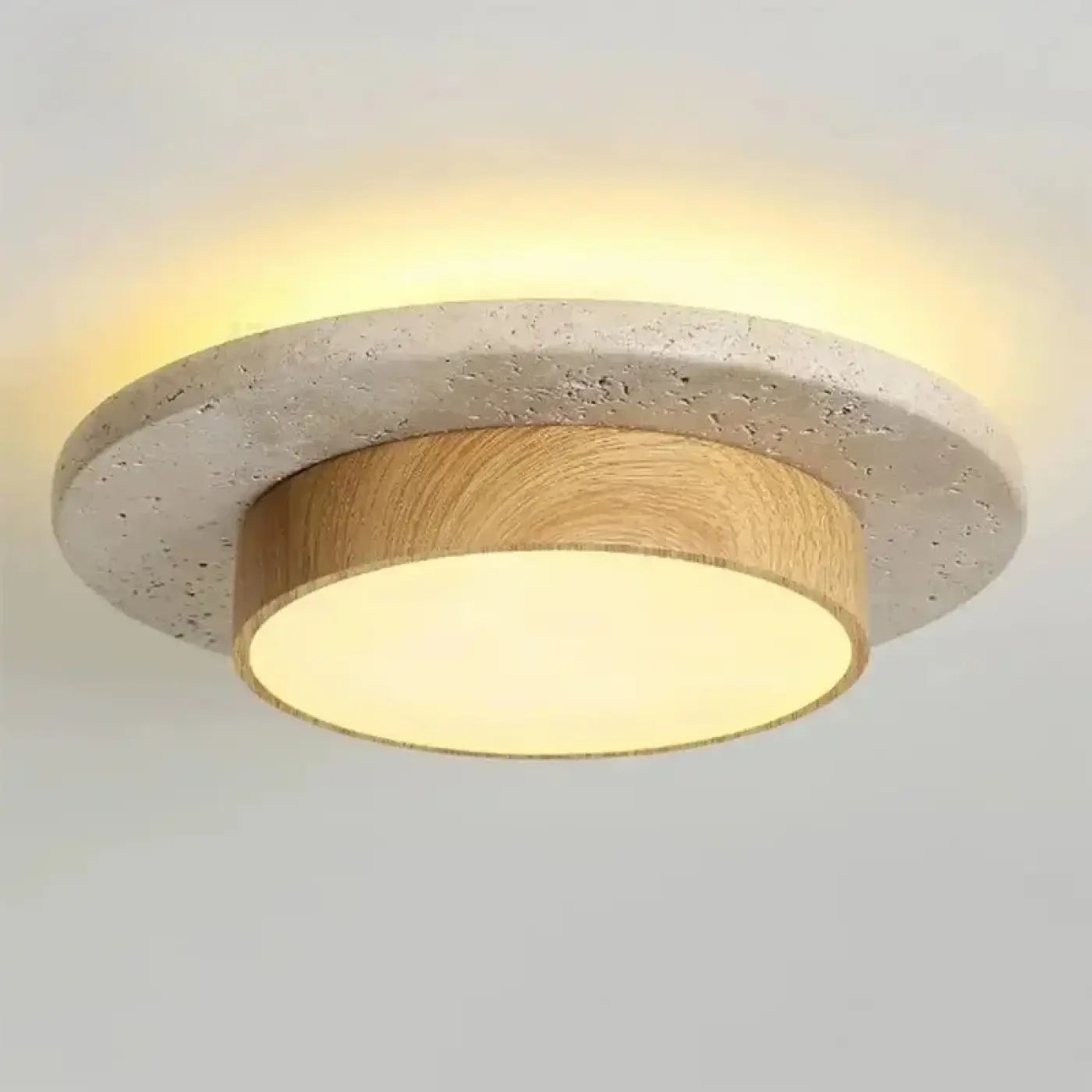 Plafonnier Bois Rond Style Nordique Moderne