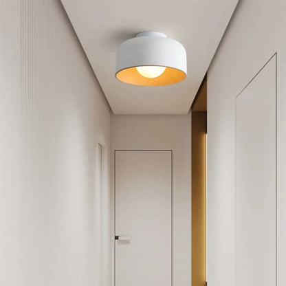 Plafonnier Rond Bois Design Moderne