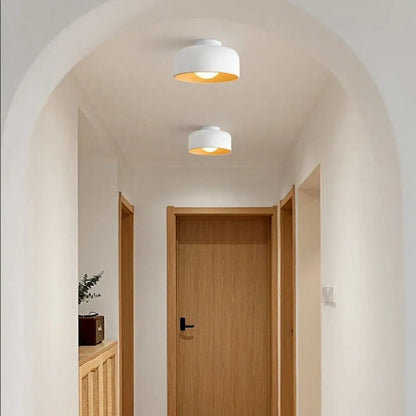 Plafonnier Rond Bois Design Moderne