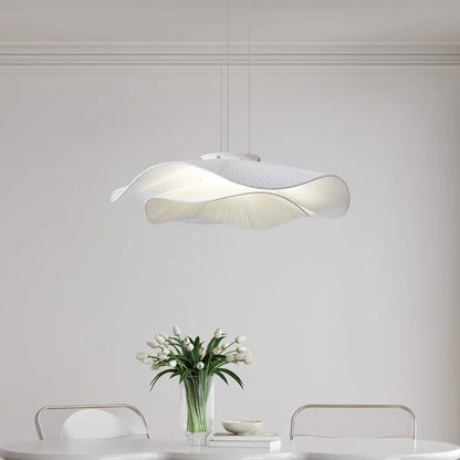 Suspension Design Ondulée Blanc Acrylique LED