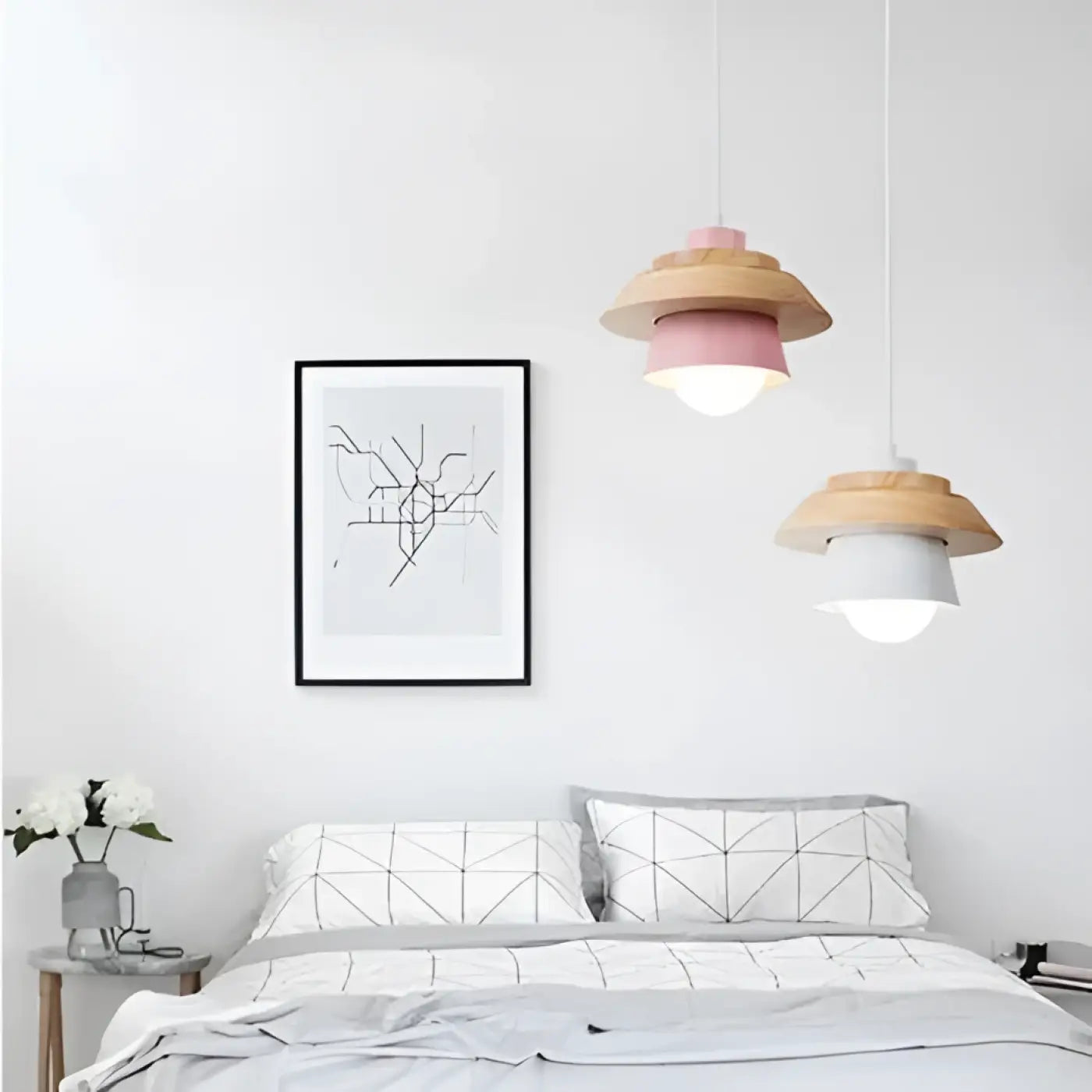 Suspension Luminaire Bois Scandinave Design