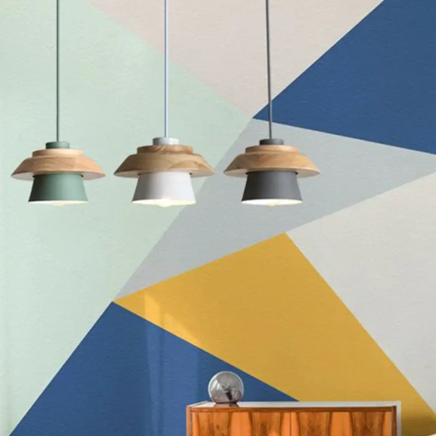 Suspension Luminaire Bois Scandinave Design