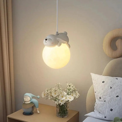 Suspension Animaux Polaires LED pour Chambre d'Enfant