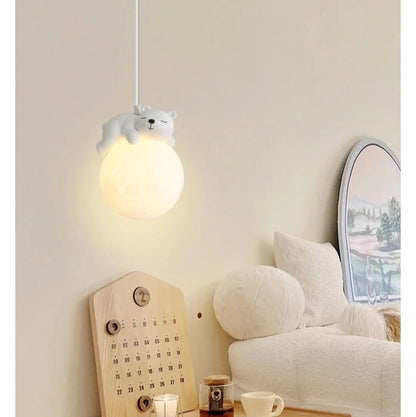 Suspension Animaux Polaires LED pour Chambre d'Enfant