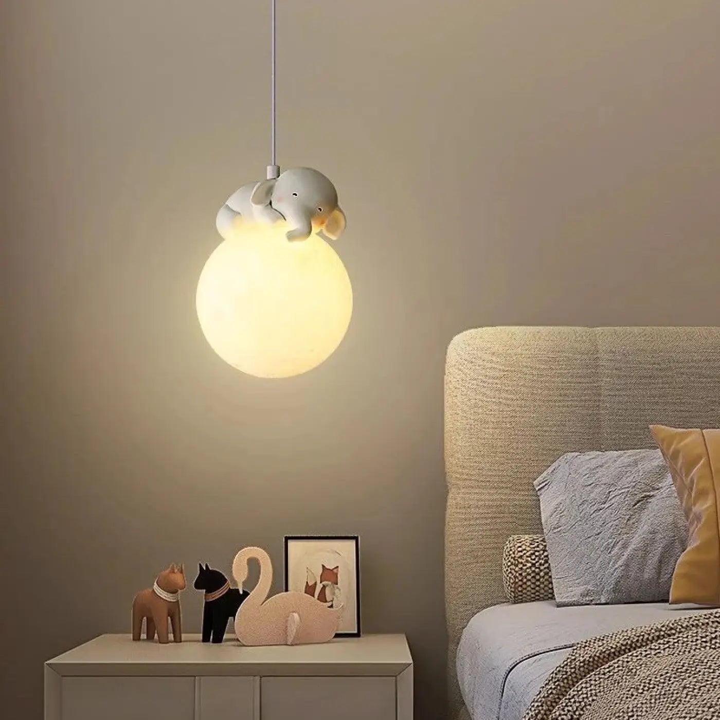 Suspension Animaux Polaires LED pour Chambre d'Enfant