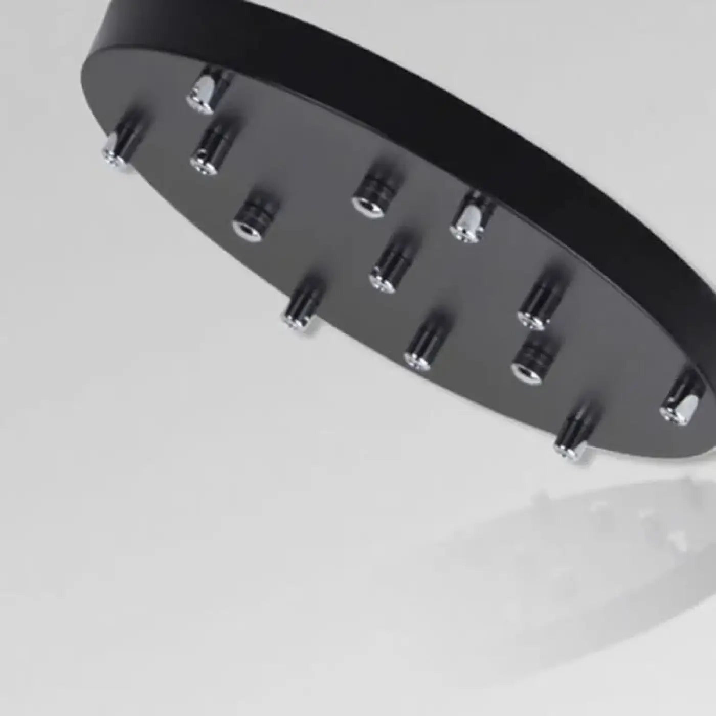 Suspension Luminaire Cascade Cylindres Noirs Design Moderne