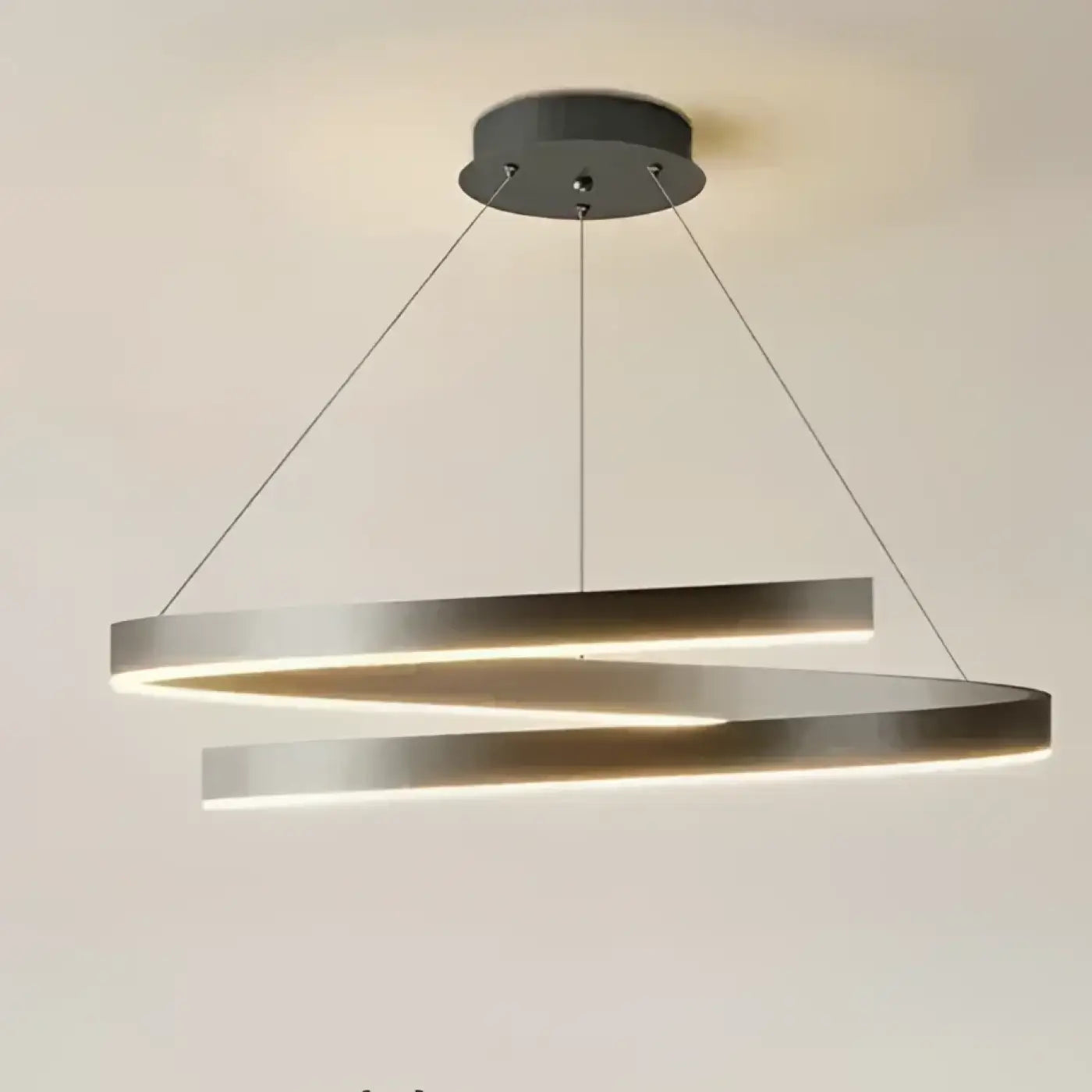 Suspension LED Design Anneaux Lumineux Contemporains