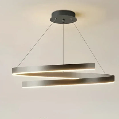 Suspension LED Design Anneaux Lumineux Contemporains