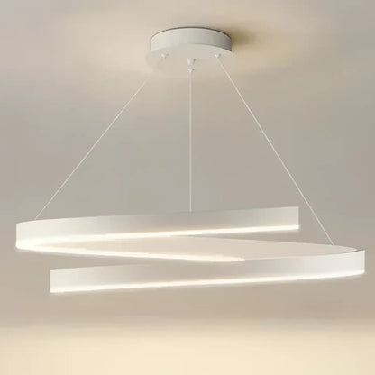 Suspension LED Design Anneaux Lumineux Contemporains
