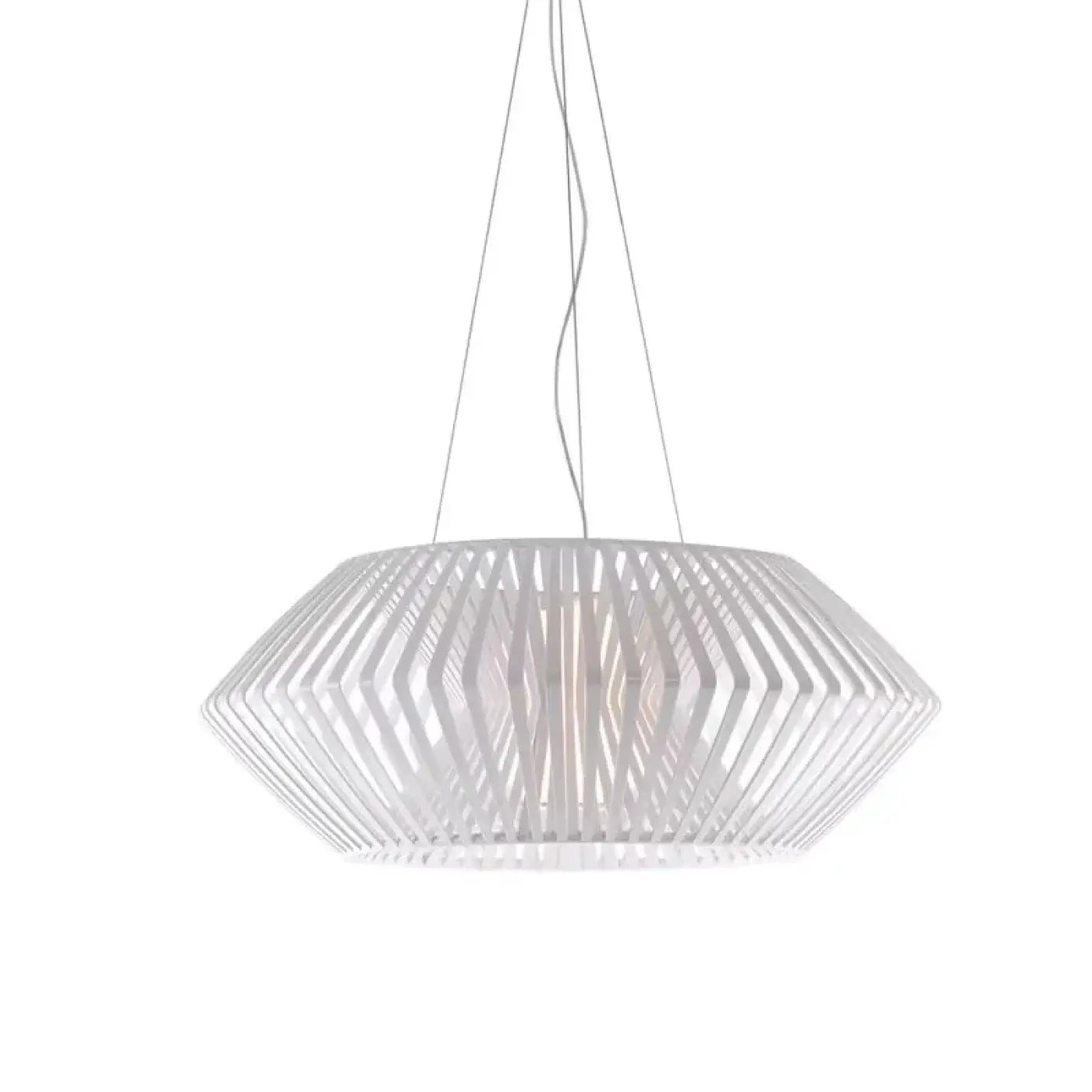 Suspension Design Bois Ajouré Luminaire Moderne
