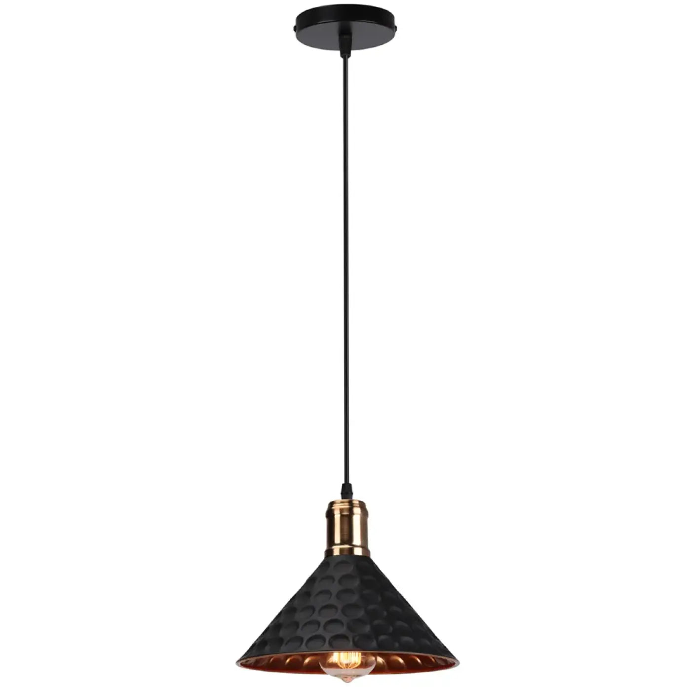Suspension Design Cuivre Martelé Industriel
