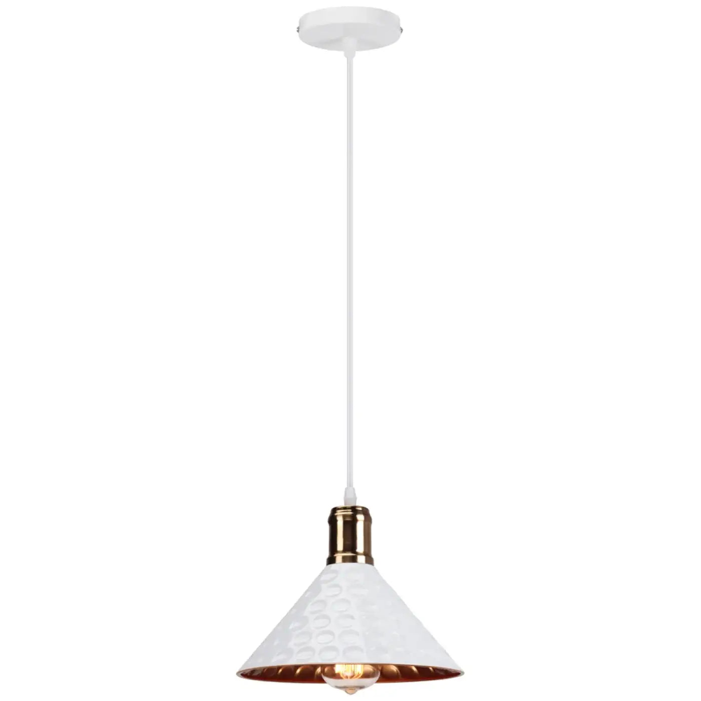 Suspension Design Cuivre Martelé Industriel