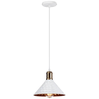 Suspension Design Cuivre Martelé Industriel
