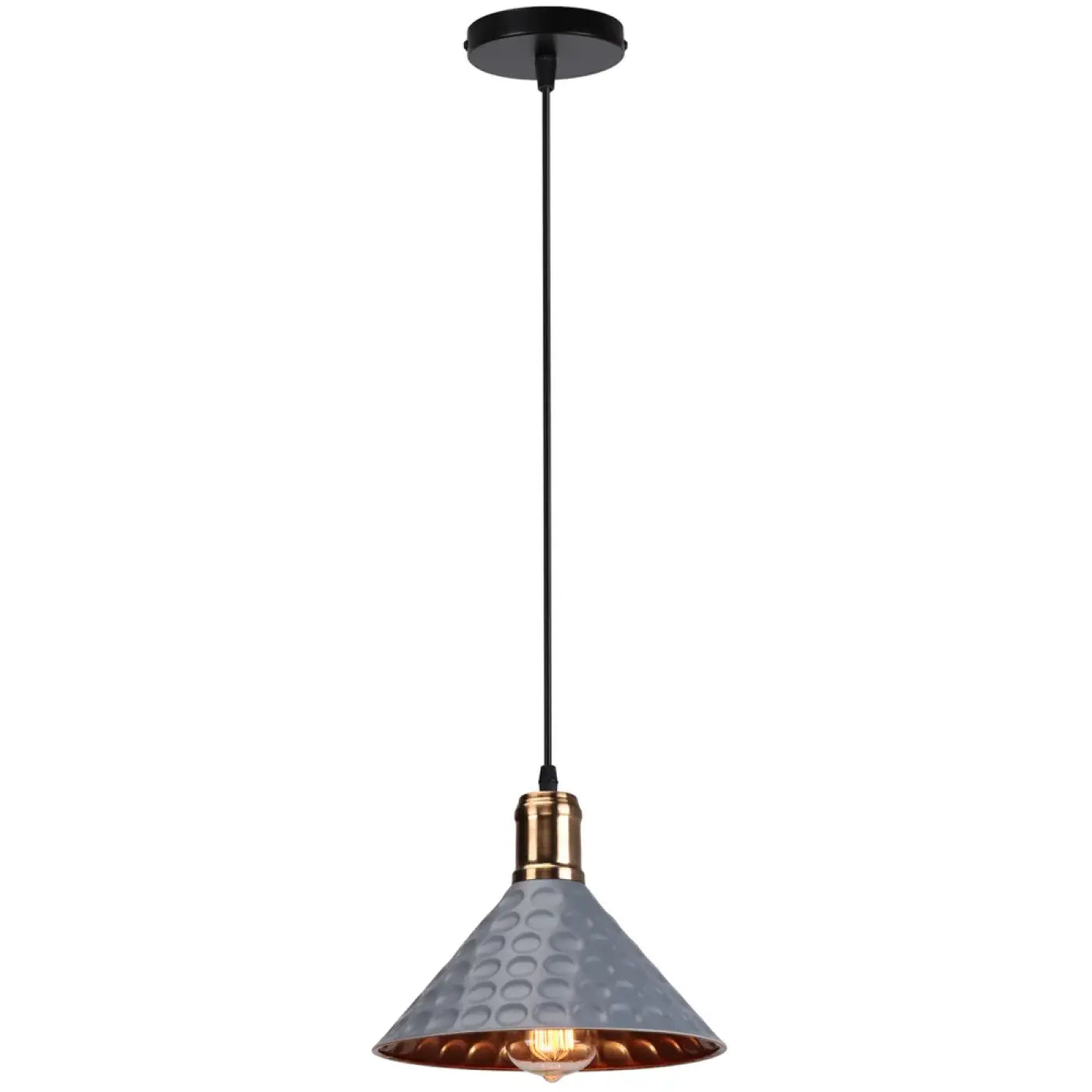 Suspension Design Cuivre Martelé Industriel