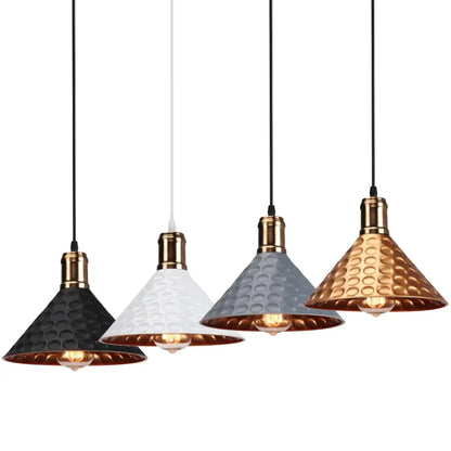 Suspension Design Cuivre Martelé Industriel