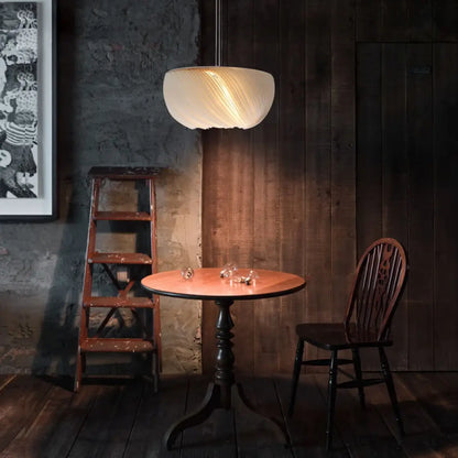 Suspension Design Organique Blanche LED