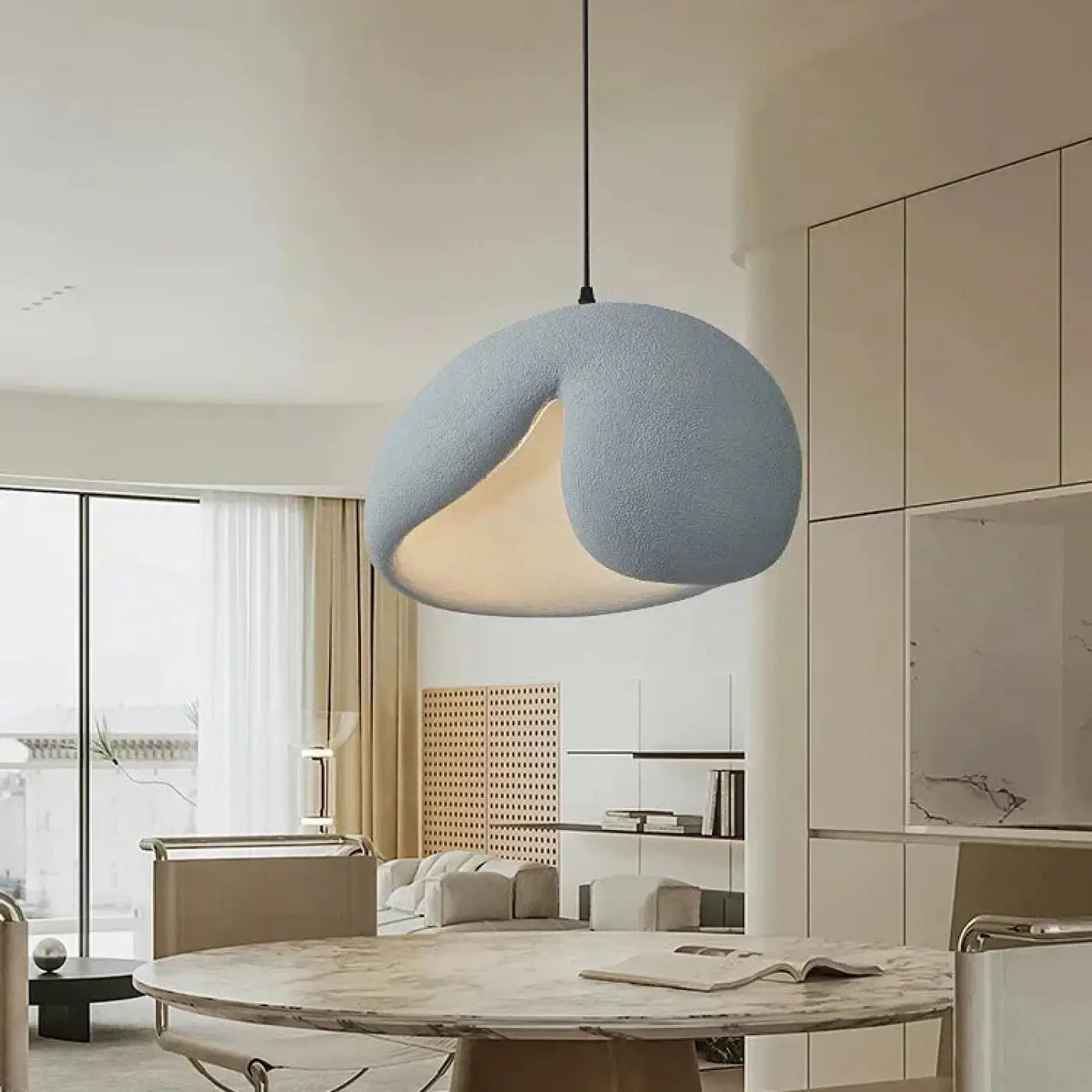 Suspension Design Dorée Asymétrique