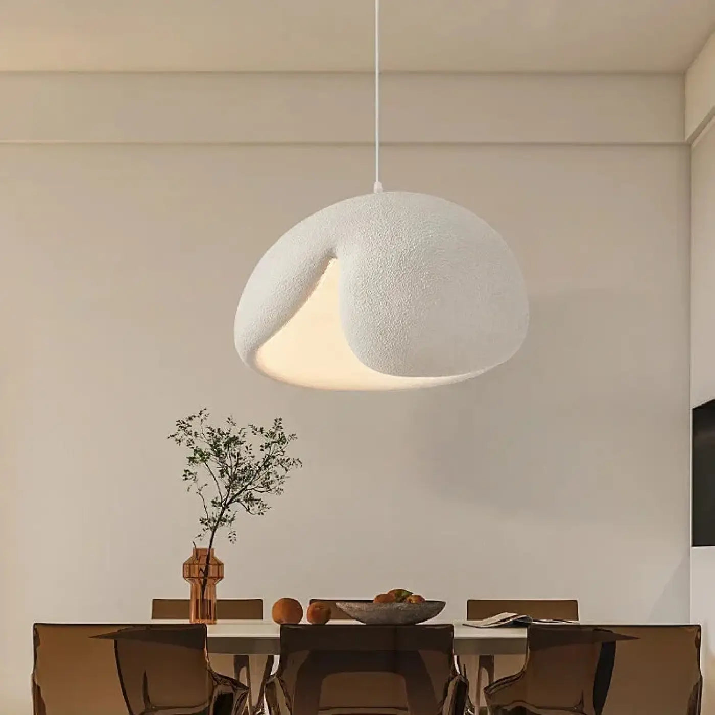 Suspension Design Dorée Asymétrique