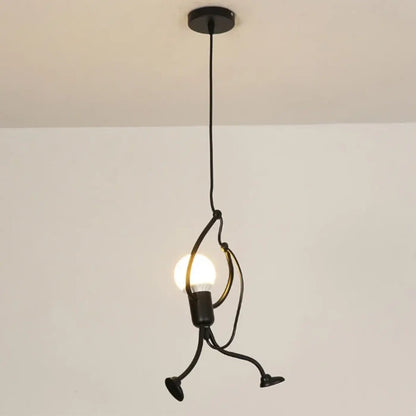 Suspension Luminaire Figurine Métal Design