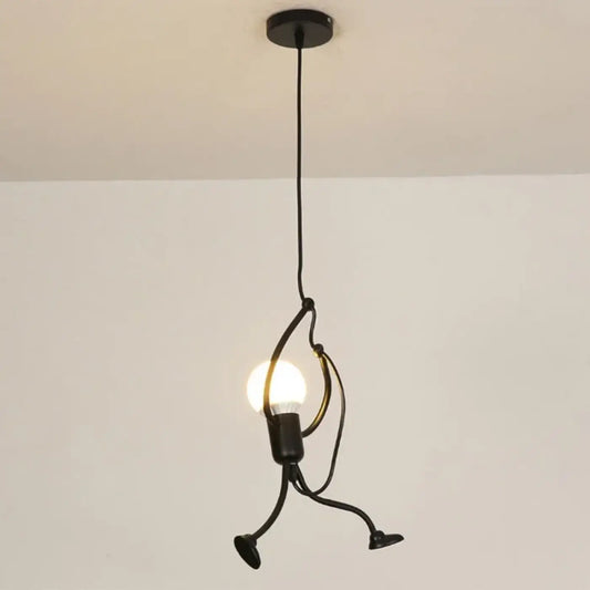 Suspension Luminaire Figurine Métal Design