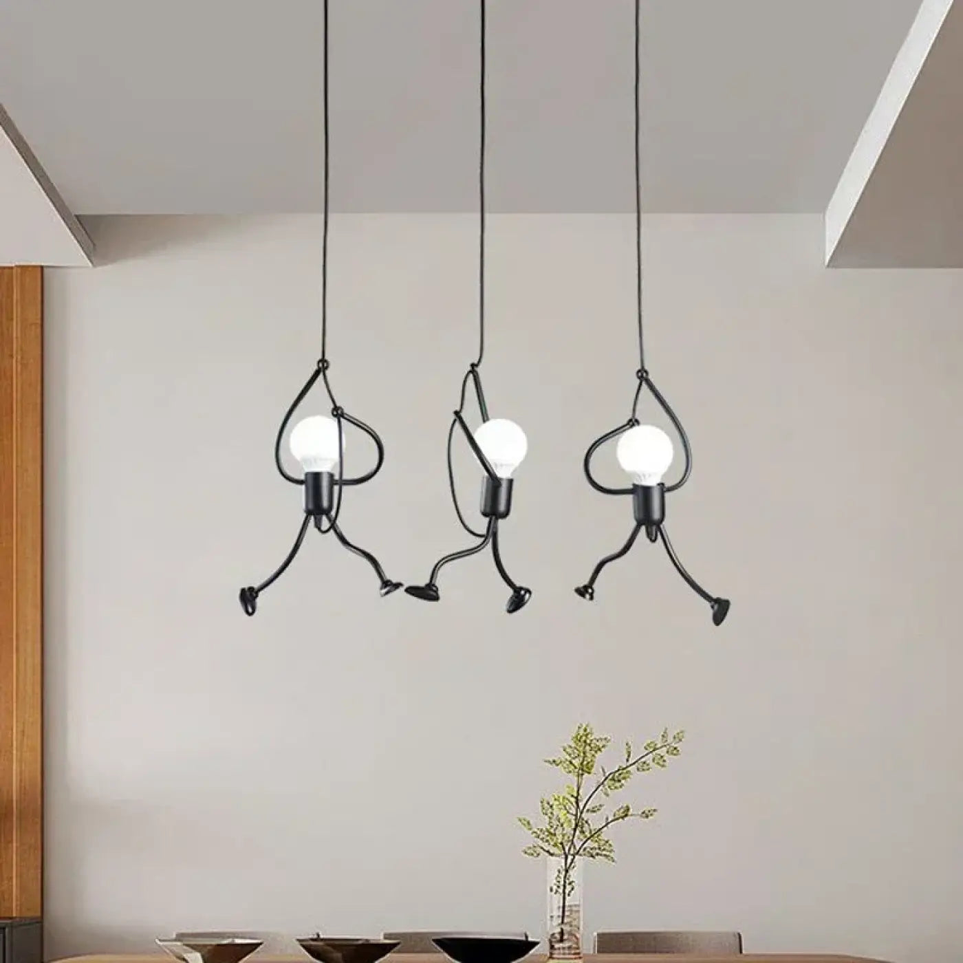 Suspension Luminaire Figurine Métal Design