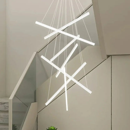 Suspension Escalier XXL Design LED Noir