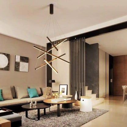 Suspension Escalier XXL Design LED Noir