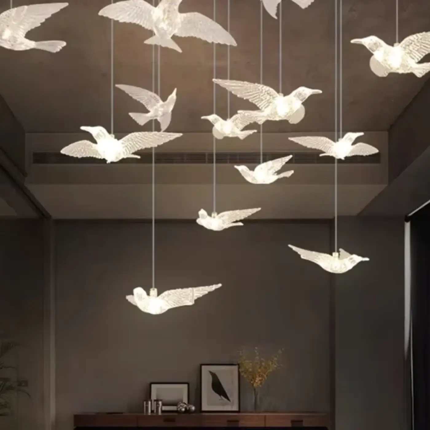 Suspension Luminaire Oiseaux Poétique et Aérienne