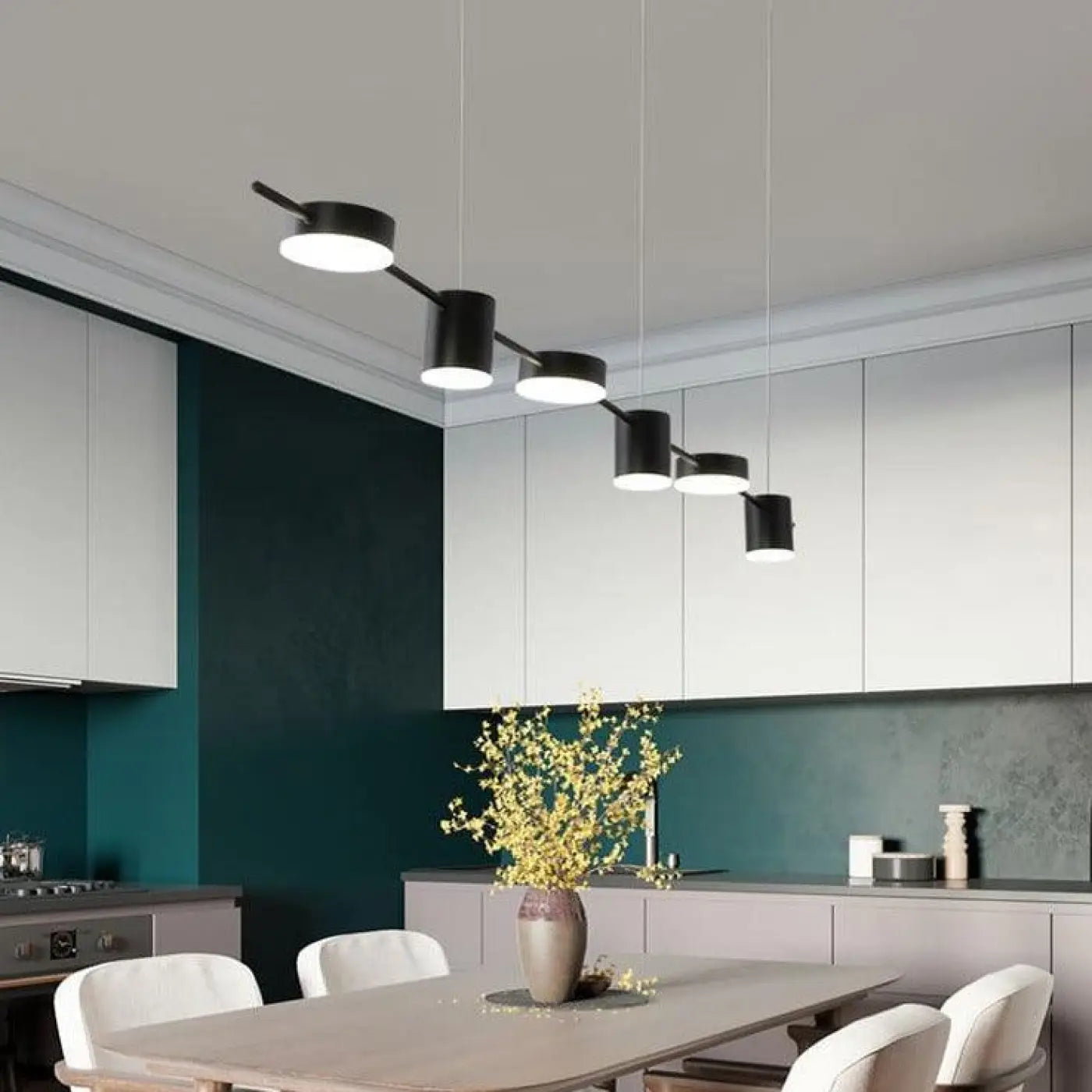 Suspension LED Design Noir ou Doré