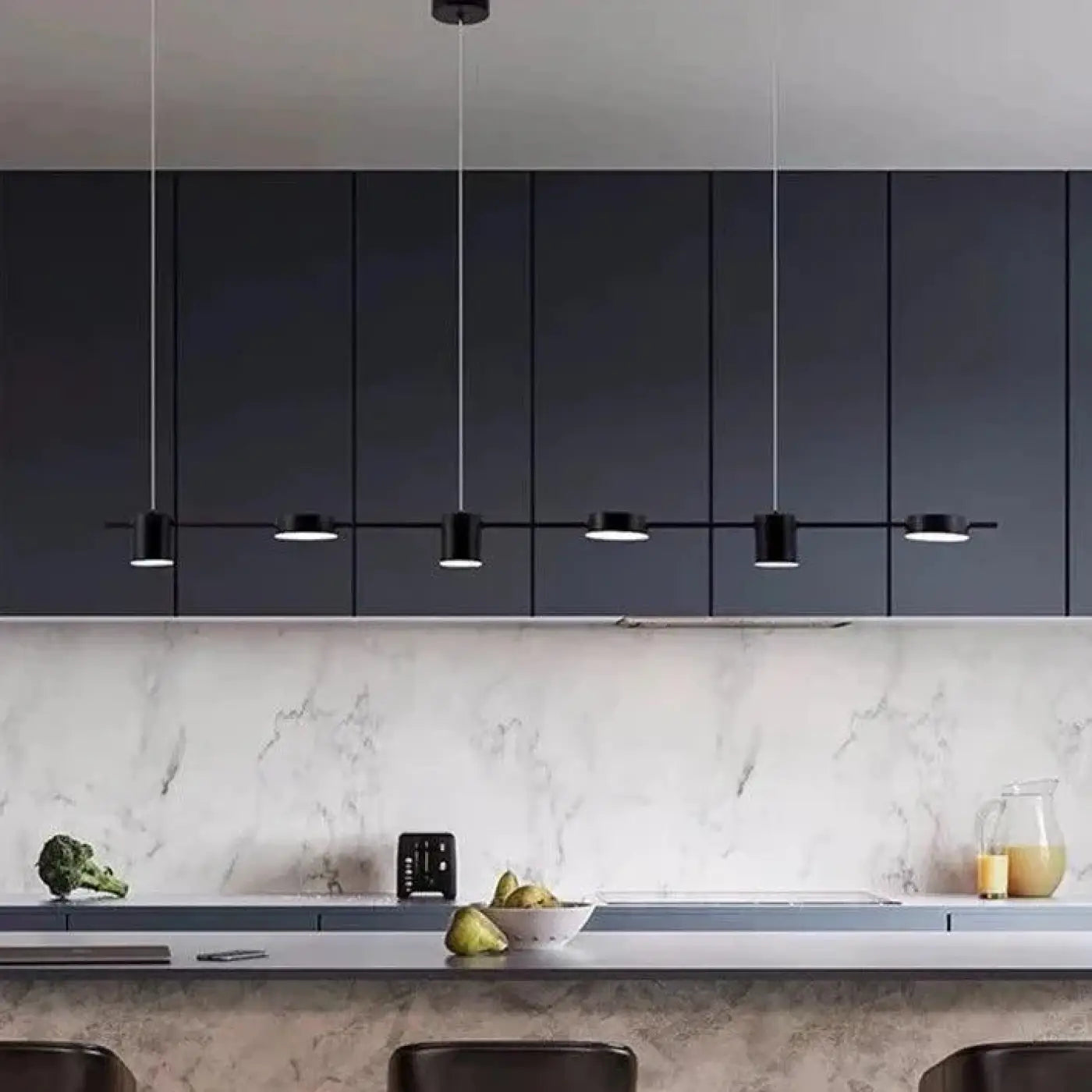 Suspension LED Design Noir ou Doré